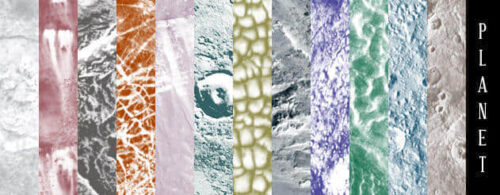 行星、月球、土星、火星等星球Photoshop表面纹理Photoshop笔刷-玩吧资源站