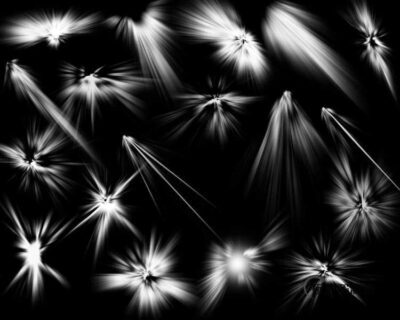 22种光线照射、发光效果Photoshop笔刷-玩吧资源站