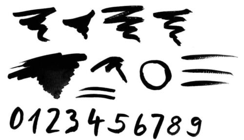 水彩笔笔触、软毛笔画笔PS笔刷下载-玩吧资源站