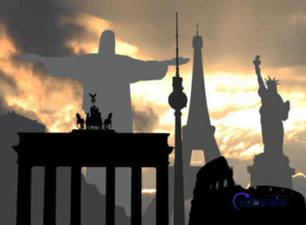 世界著名旅游景点PS剪影笔刷-玩吧资源站