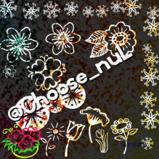 漂亮的植物花朵特色花纹PS笔刷-玩吧资源站