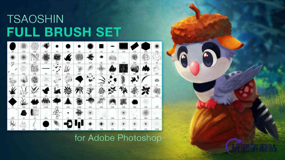 万能笔刷套装Photoshop笔刷素材下载
