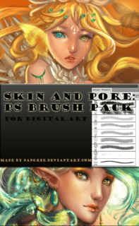 皮肤纹理绘画Photoshop笔刷-玩吧资源站