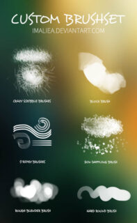 绒毛、散景、碟影Photoshop笔刷素材-玩吧资源站