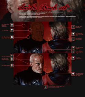 私人CG绘画应用型笔刷Photoshop素材-玩吧资源站