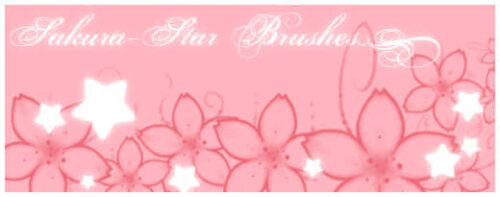 樱花星星笔刷-玩吧资源站