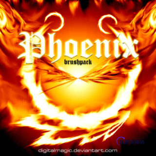 琉璃火焰光波特效Photoshop笔刷-玩吧资源站