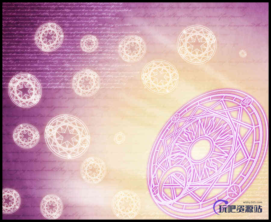奇幻魔法阵图案PS笔刷