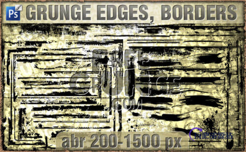 刷子涂抹痕迹、划痕PS笔刷素材-玩吧资源站