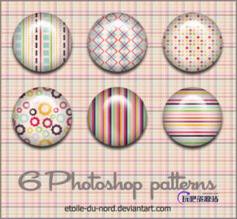 小清新复古式Photoshop填充图案底纹素材.pat下载-玩吧资源站