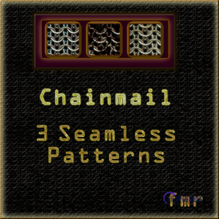 锁子甲纹理Photoshop填充图案底纹素材 Patterns 下载-玩吧资源站