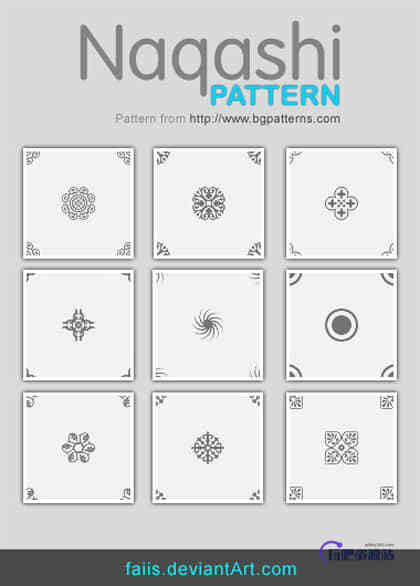 漂亮的民族花纹式印花图案Photoshop填充图案底纹素材 Patterns 下载