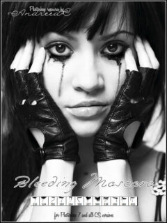 出血的眼睛效果Photoshop非主流血泪笔刷-玩吧资源站