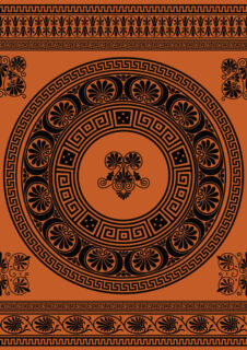 中国传统式印花图案Photoshop笔刷素材-玩吧资源站