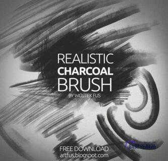 软毛刷涂鸦、涂抹痕迹Photoshop笔刷素材-玩吧资源站