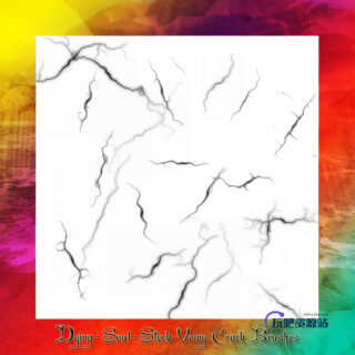 细小裂缝、缝隙、裂痕Photoshop笔刷素材-玩吧资源站