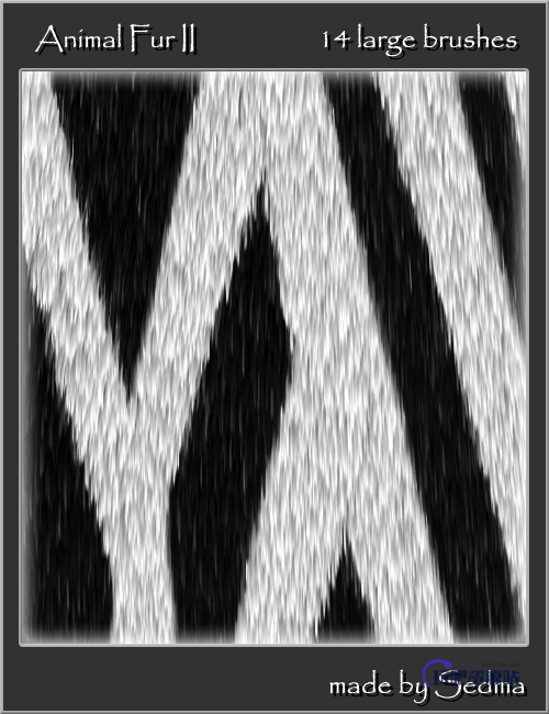 动物皮毛纹理Photoshop笔刷素材下载