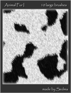 高级动物绒毛皮毛纹理Photoshop笔刷素材下载-玩吧资源站