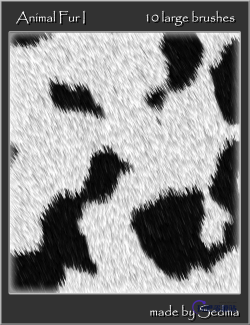 高级动物绒毛皮毛纹理Photoshop笔刷素材下载