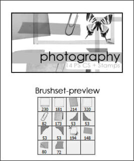 撕纸、相片边框PS笔刷-玩吧资源站