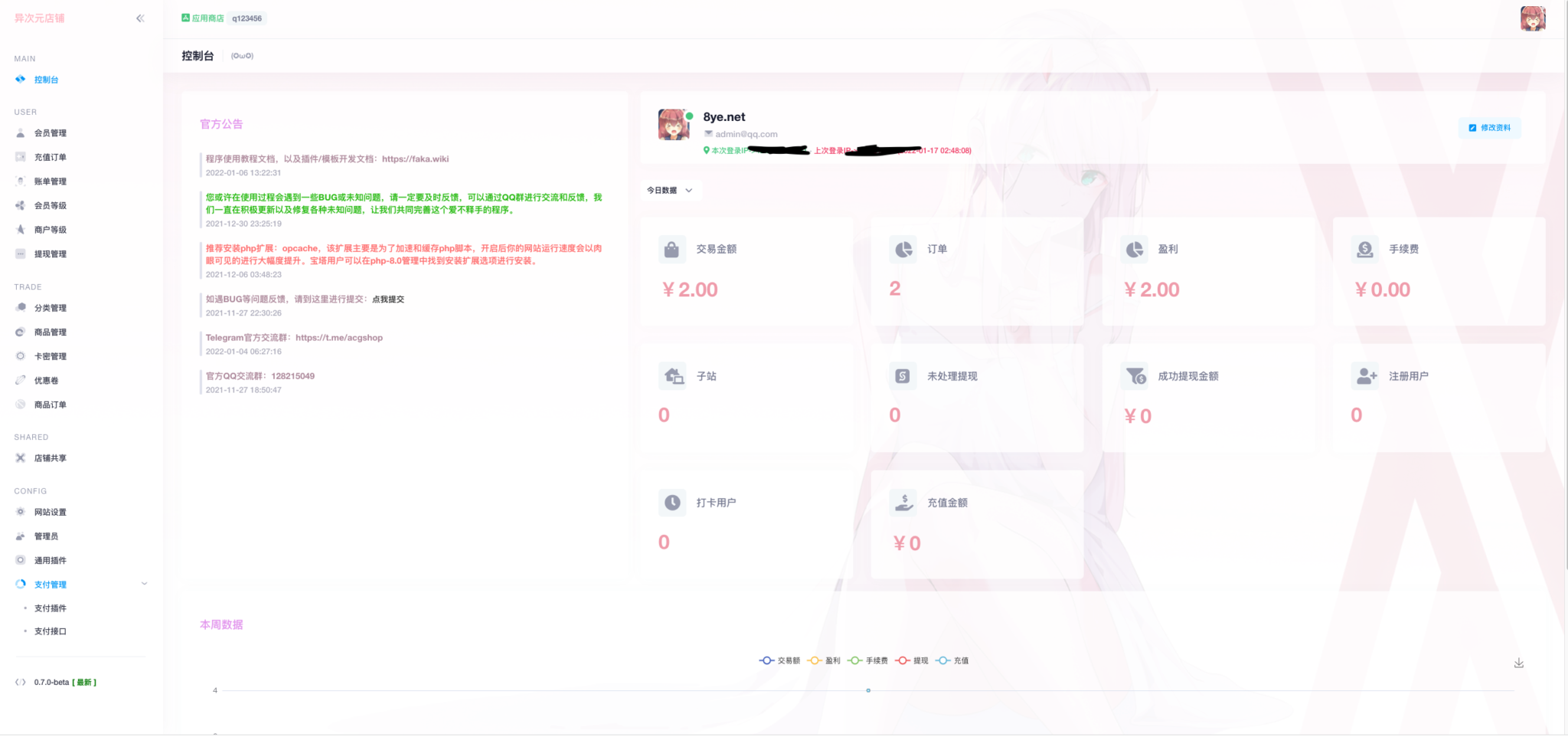 图片[1]-异次元发卡源码/荔枝发卡V3.0二次元风格发卡网全开源源码/对接免签约支付接口/带视频搭建教程-玩吧资源站