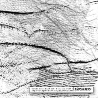 纱布纹理效果Photoshop背景素材笔刷-玩吧资源站