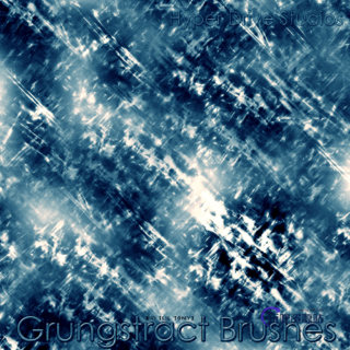 Photoshop抽象琉璃纹理笔刷素材-玩吧资源站