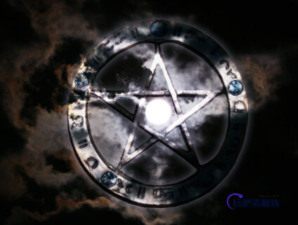 古朴样式五角星魔法徽章饰品Photoshop笔刷素材-玩吧资源站