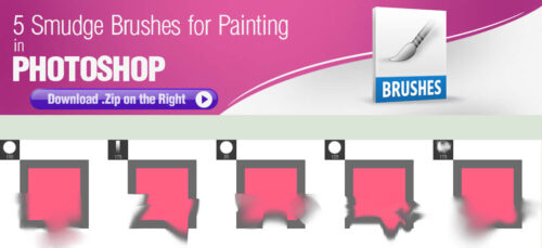 5种数字污渍Photoshop笔刷素材-玩吧资源站