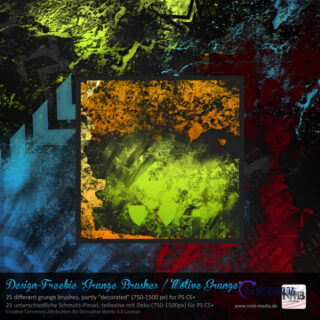 油漆污渍痕迹Photoshop笔刷素材下载-玩吧资源站