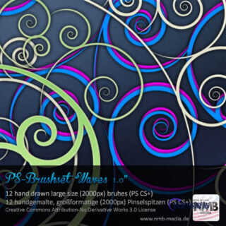 艺术#漩涡线条花纹PS笔刷-玩吧资源站