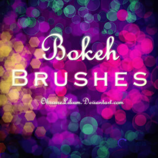 漂亮的梦幻背景光斑、背景虚化效果Photoshop笔刷-玩吧资源站