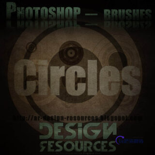 20种圆圈样式、同心圆PS笔刷素材-玩吧资源站