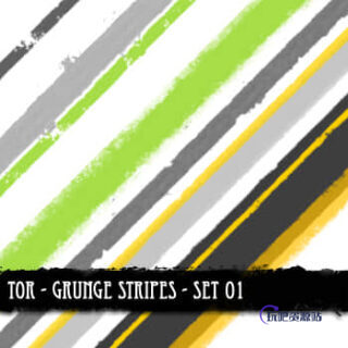 颜料线条PS笔刷-玩吧资源站