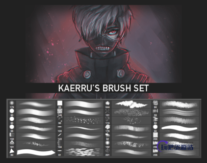 一套个人精选的Photoshop笔刷套装下载-玩吧资源站