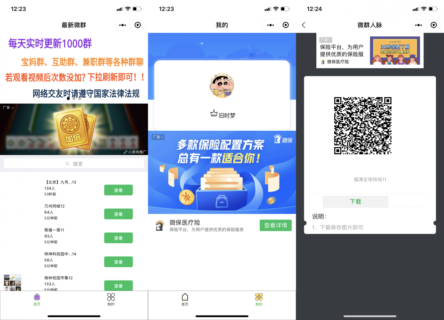 社群微群人脉系统小程序版本源码下载带流量主功能实现广告效益-玩吧资源站