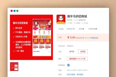 A1184最新薅羊毛拼团商城小程序V2.4.8版本-玩吧资源站