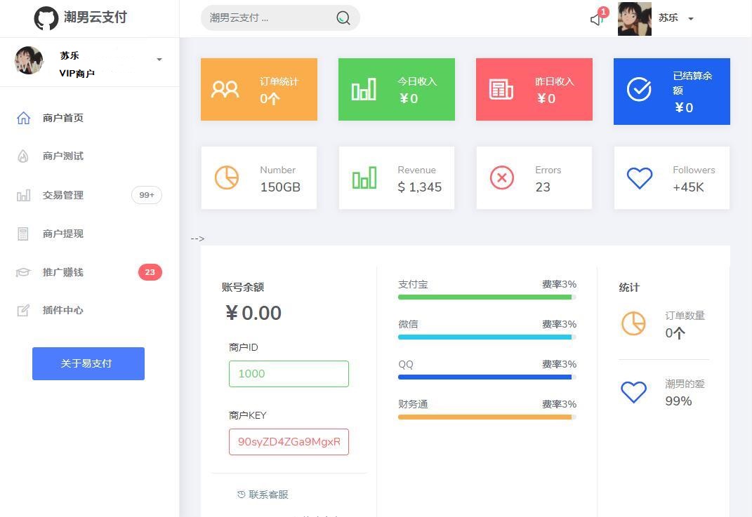 图片[1]-新潮云支付易支付商户系统源码 全解密去后门-玩吧资源站