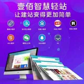 壹佰智慧轻站小程序v1.0.89+前端-玩吧资源站
