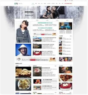 经典门户网站源码商业版 discuz模板 带DIY文件-玩吧资源站