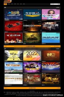 飞飞CMS黑色自适应BX8X主题模板-玩吧资源站