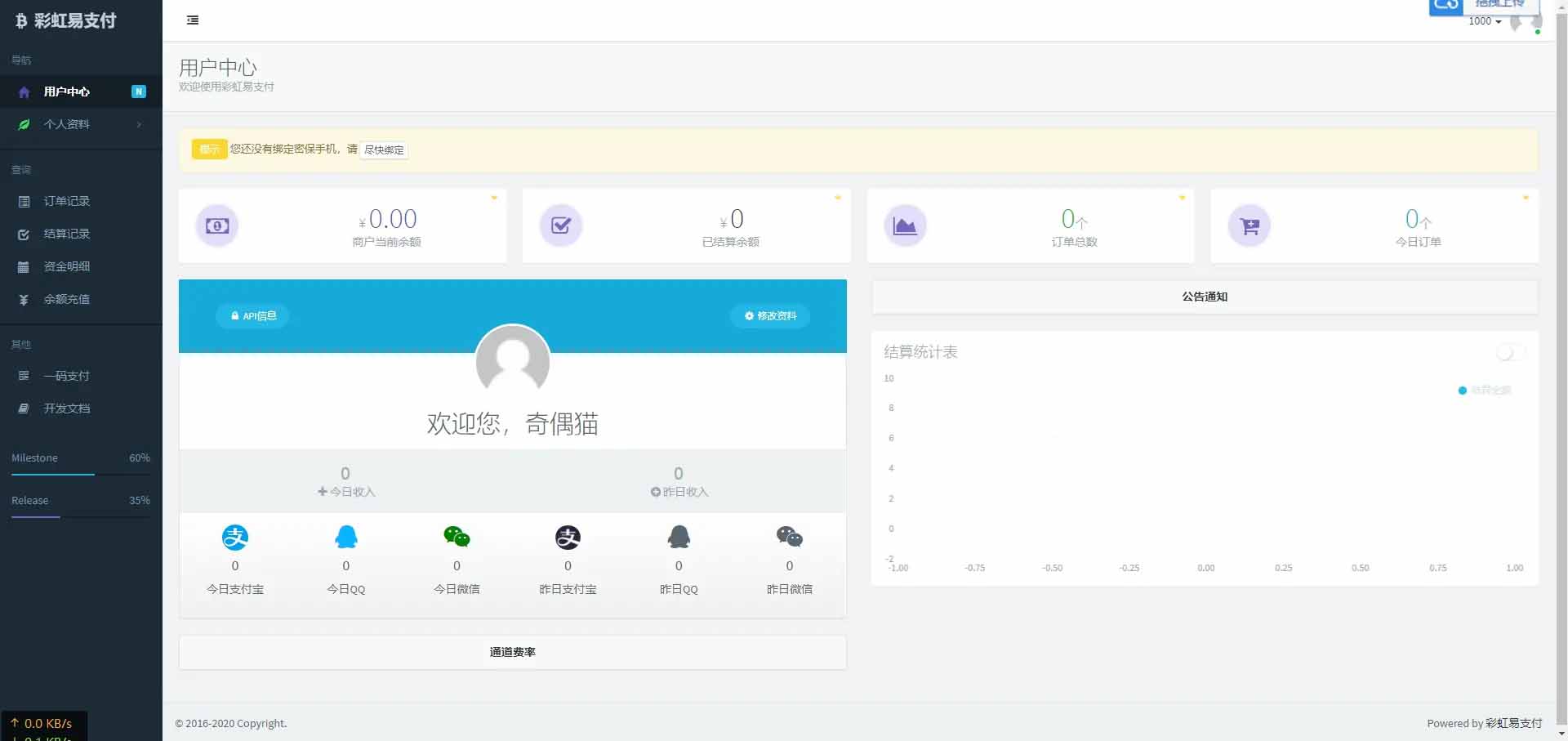图片[1]-Q110 二开版彩虹易支付全开源10套模板带风控实名系统源码下载-玩吧资源站