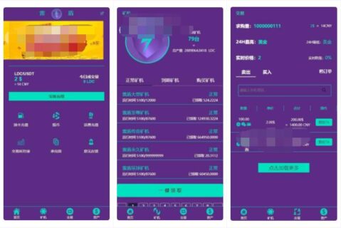 紫色投资理财区块链|矿机系统源码开发版-玩吧资源站