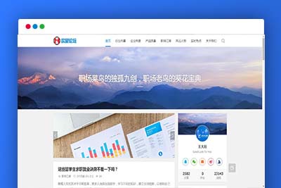 A1070 ZBlogPHP文章资讯职场话题博客网站源码整站资源自带2000+数据-玩吧资源站