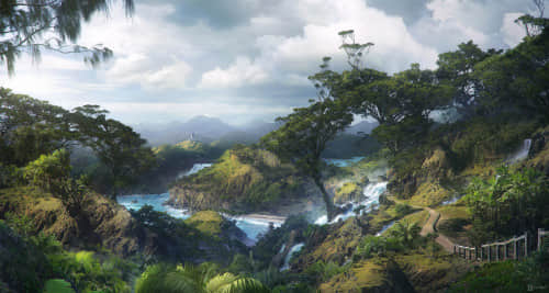 超多丛林场景创建、植被景物树木Photoshop笔刷大合集