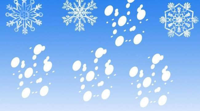 圣诞节雪花图案Photoshop笔刷素材