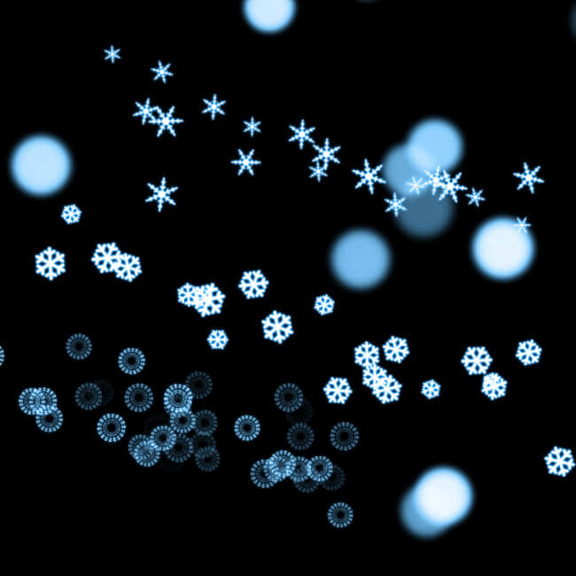 漂亮的小雪花图案Photoshop笔刷素材