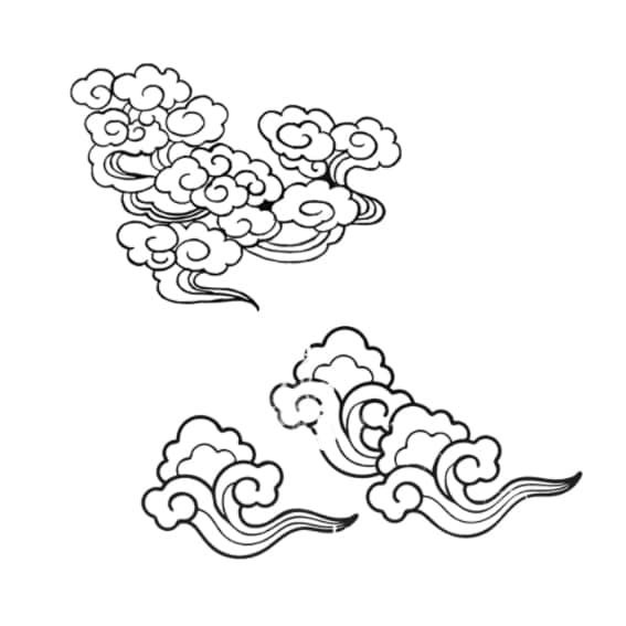 简单的祥云Photoshop笔刷素材