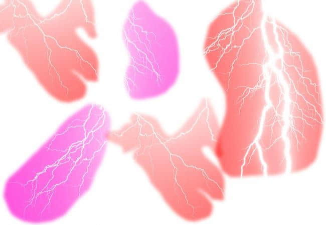 多种恐怖闪电效果PS笔刷素材