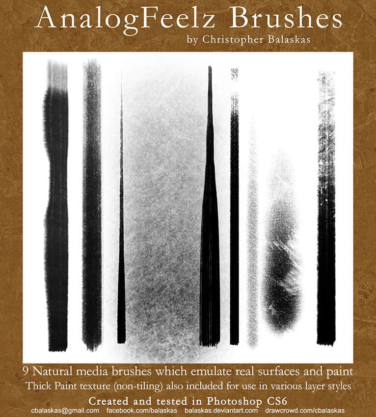 Photoshop CS6 定制画笔笔刷素材下载